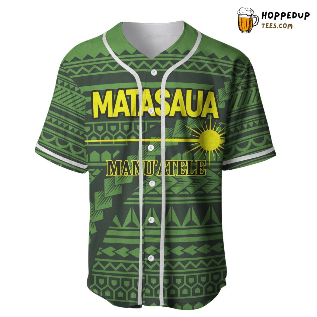 American Samoa Polynesian Matasaua Flag Baseball Tee Jersey Shirts 3D