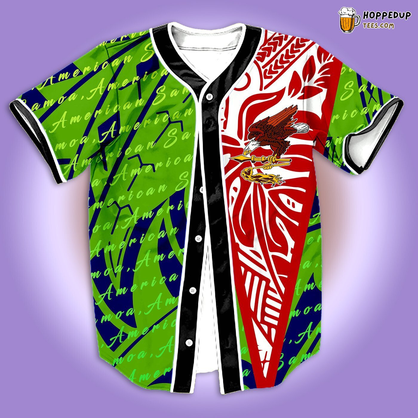 American Samoa Special Version Baseball Tee Jersey Shirts 3D