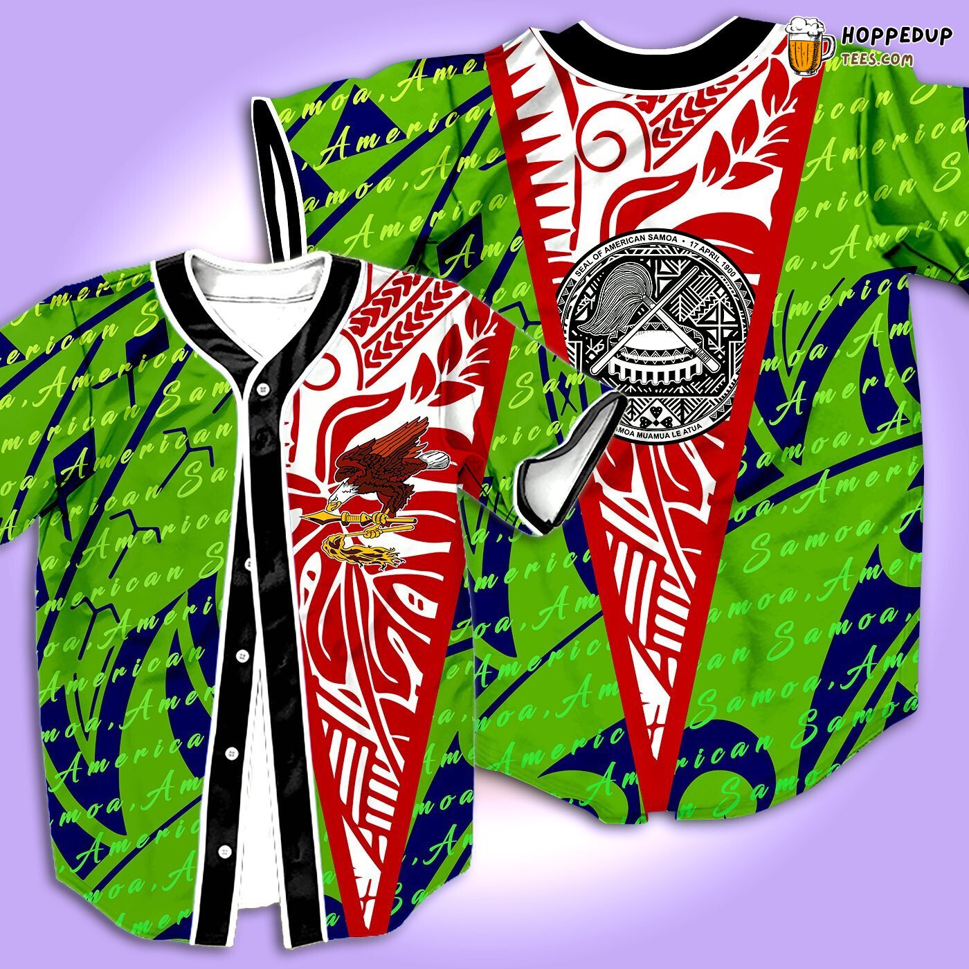 American Samoa Special Version Baseball Tee Jersey Shirts 3D