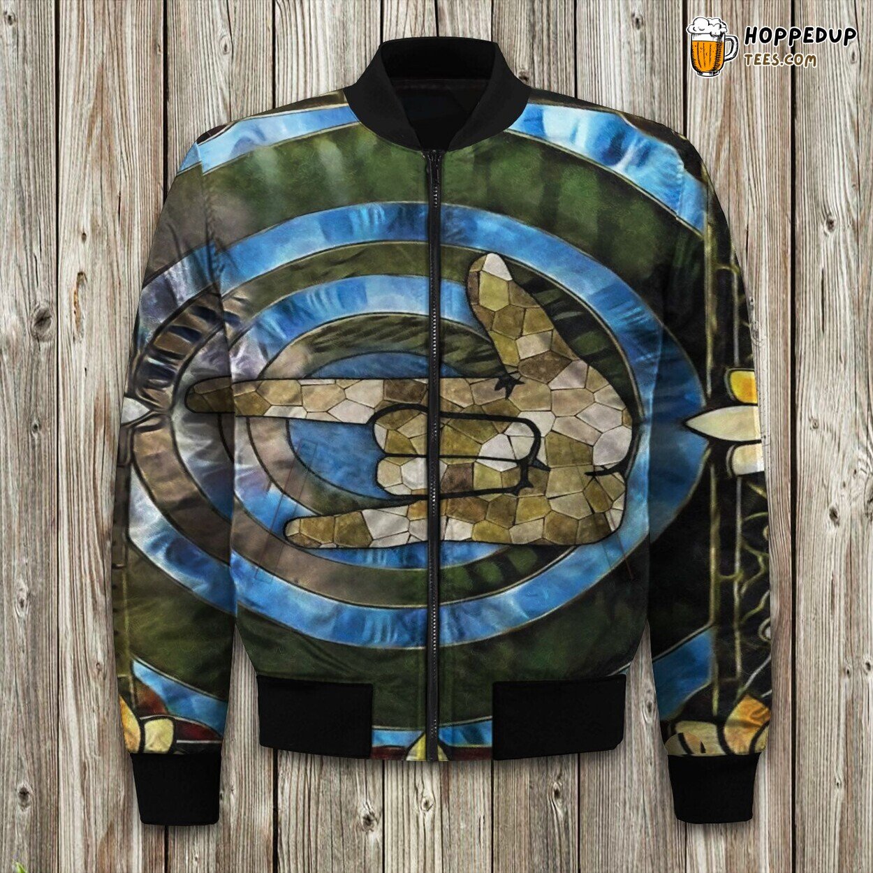 American Sign Language I Love You Bomber Jacket