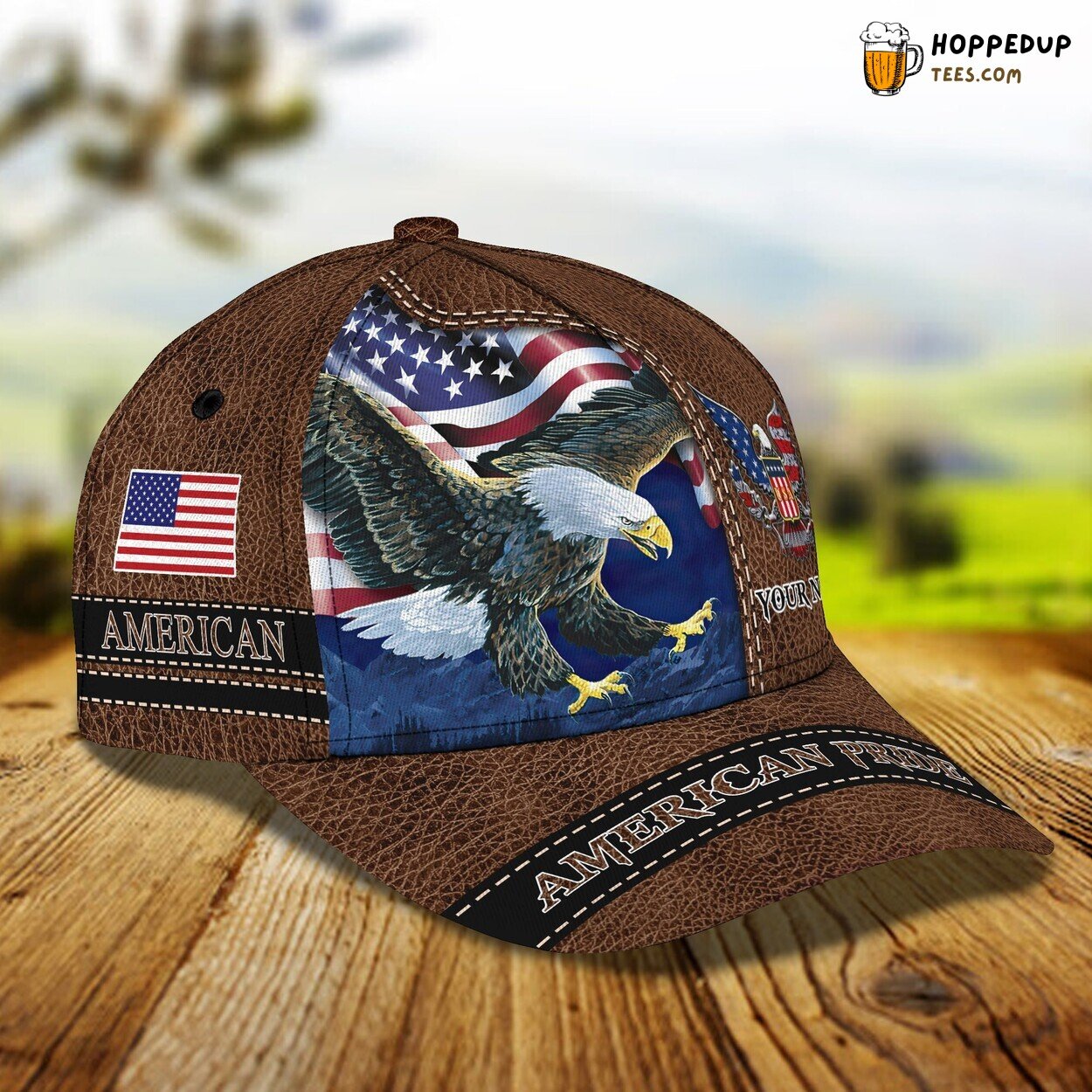American’s Pride Displayed 3D Classic Cap Personalized Unique Design