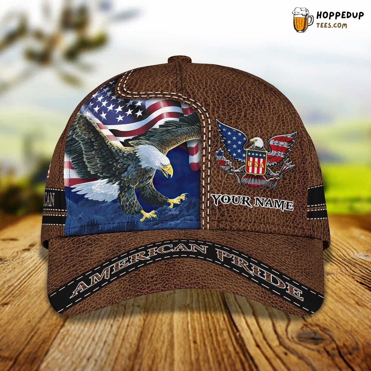American’s Pride Displayed 3D Classic Cap Personalized Unique Design