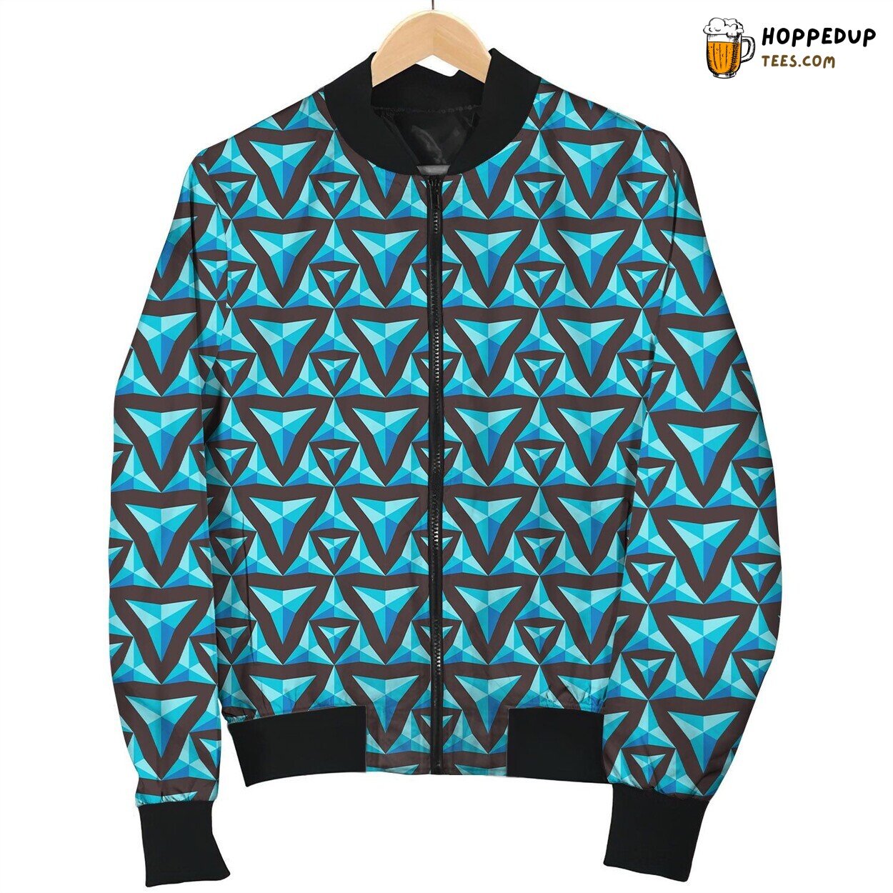 Amish Strong Pattern Bomber Jacket