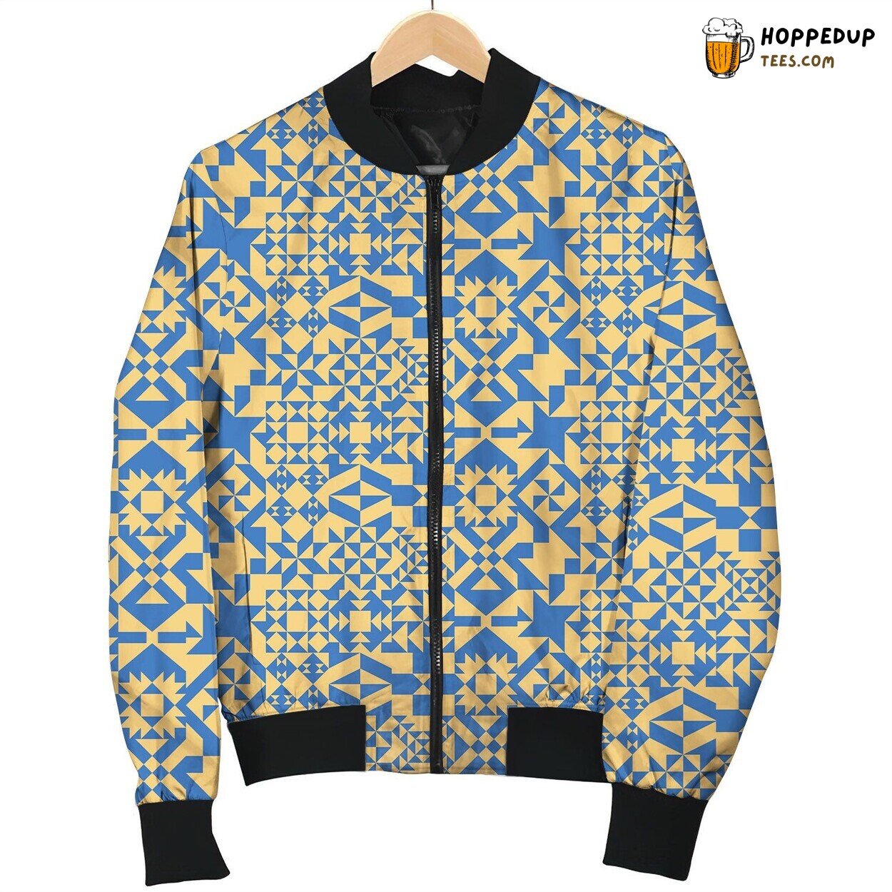 Amishe Pattern Lover Bomber Jacket
