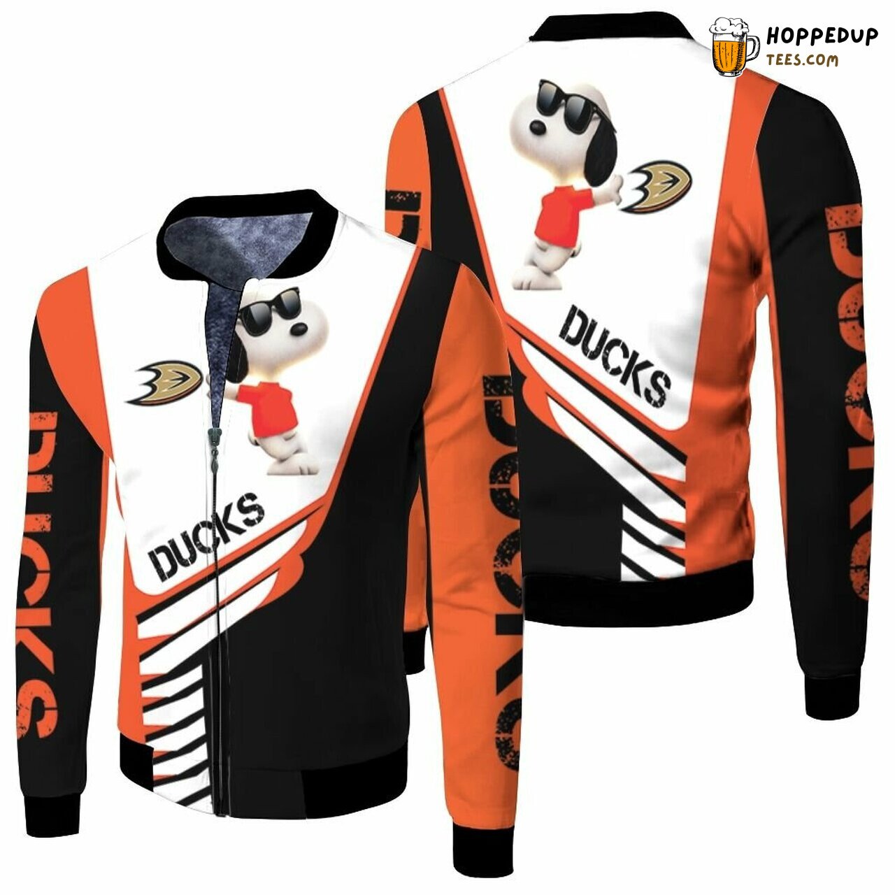 Anaheim Ducks NHL Fans’ Snoopy Edition Bomber Jacket Comfort