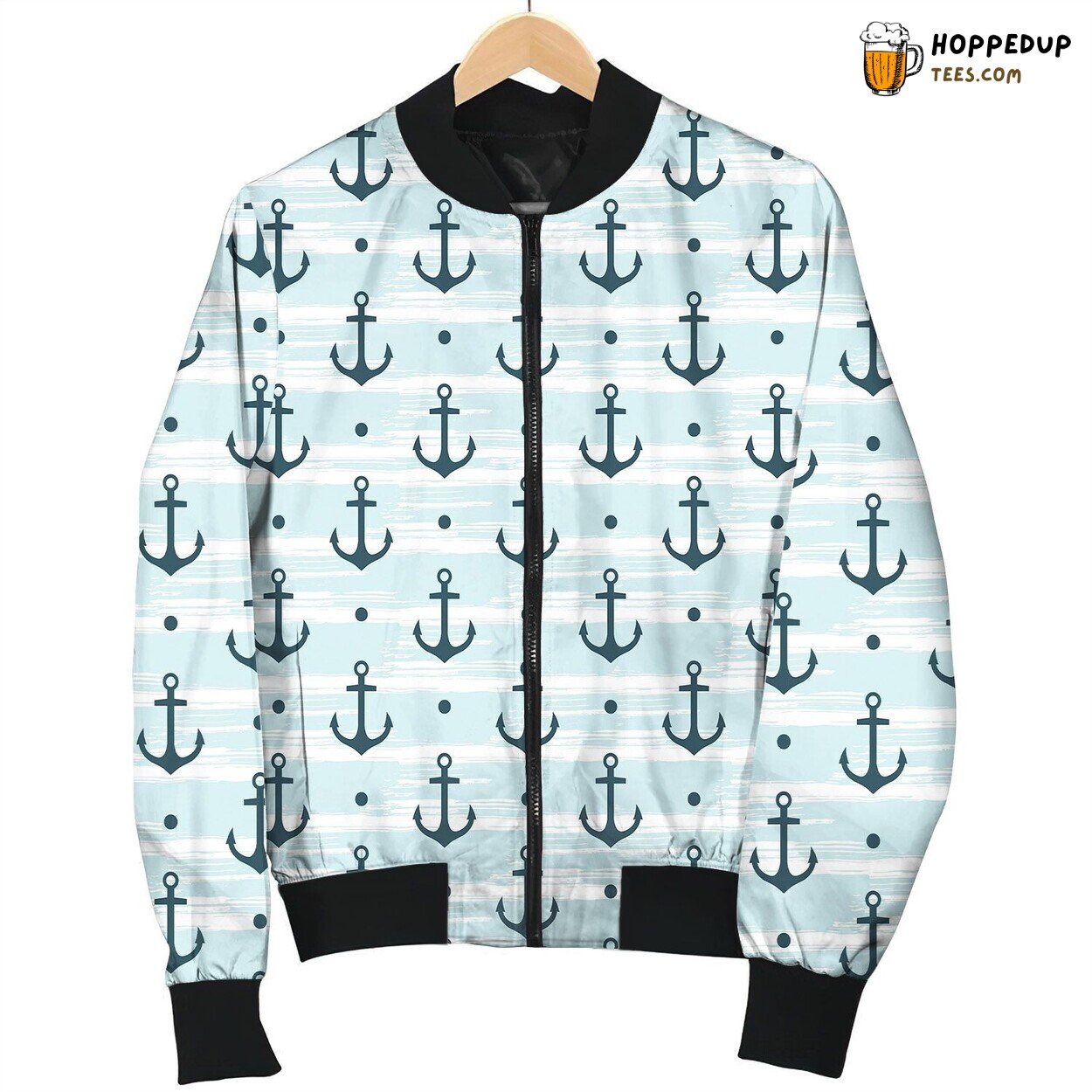 Anchor Beauty Ocean Bomber Jacket
