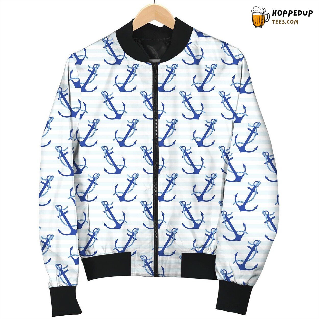 Anchor Blue Ocean Bomber Jacket
