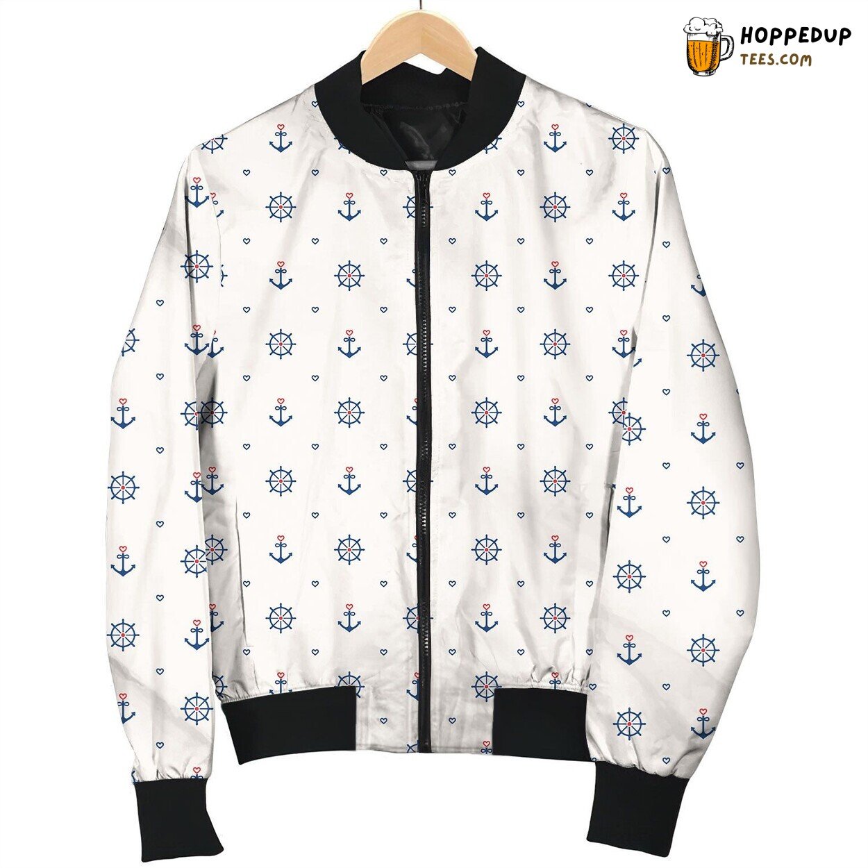 Anchor Simple Simbols Bomber Jacket