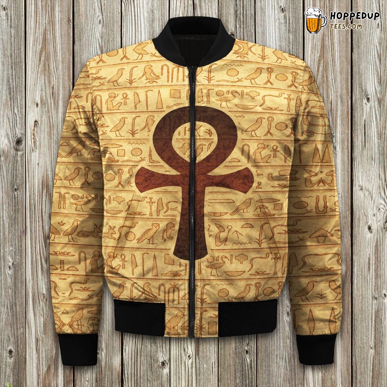 Ancient Ankh Symbol Winter Bomber Jacket Tailored Precision Unique Look