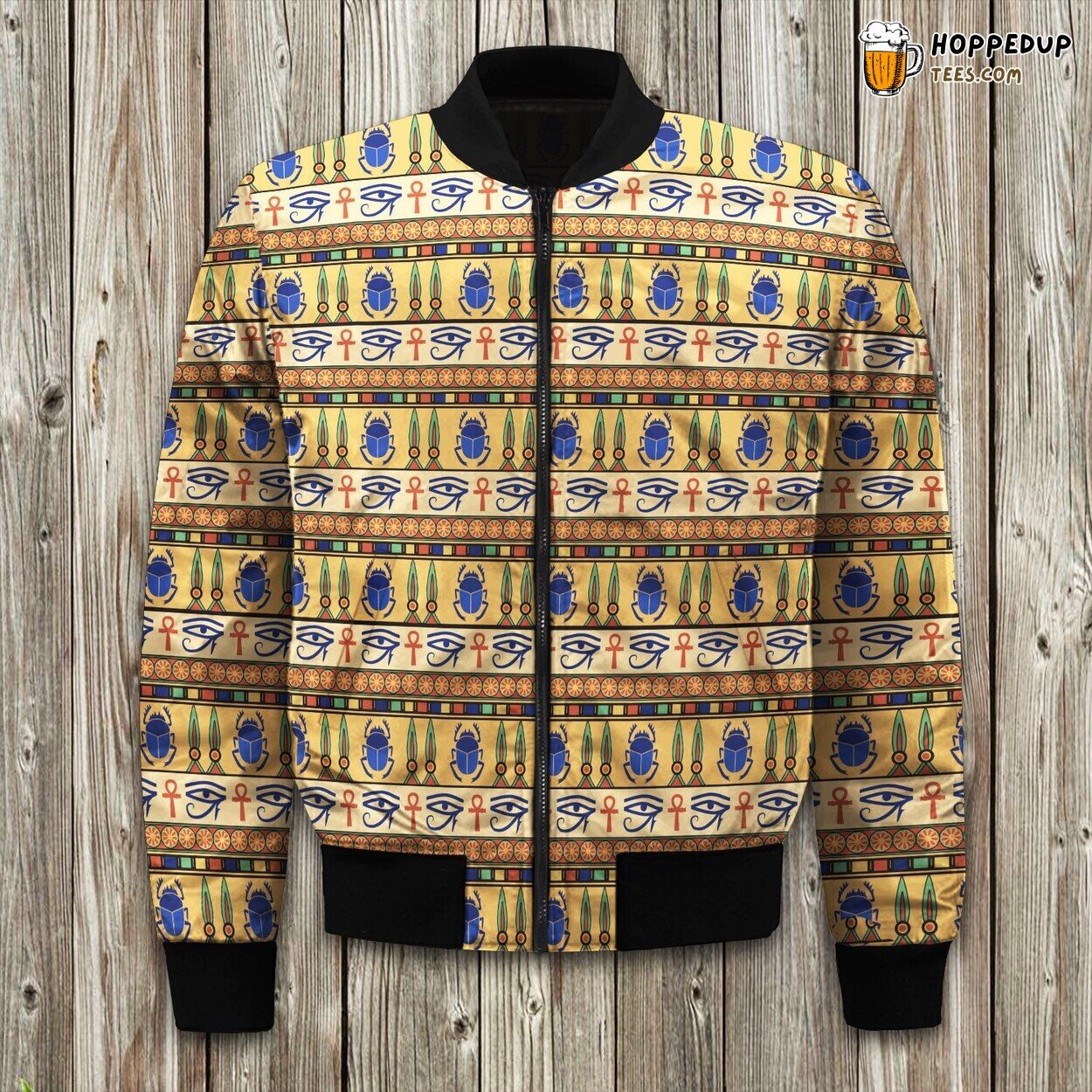 Ancient Egypt Eyes Bomber Jacket