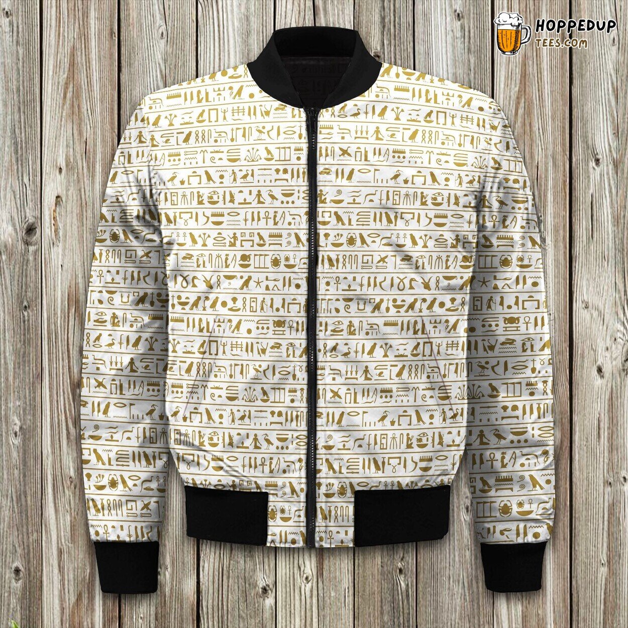 Ancient Egypt Symbols Bomber Jacket