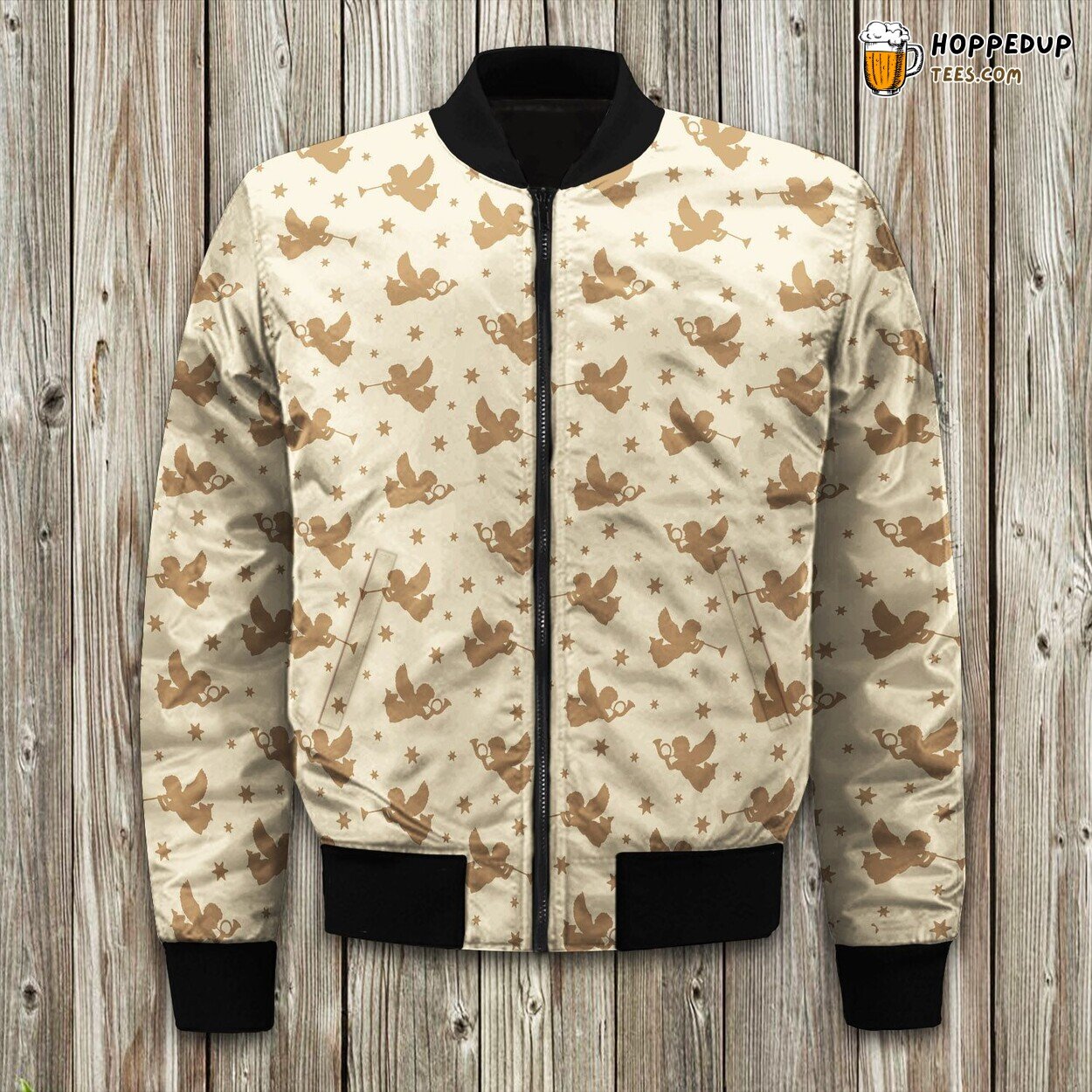 Angel Flying Love Bomber Jacket