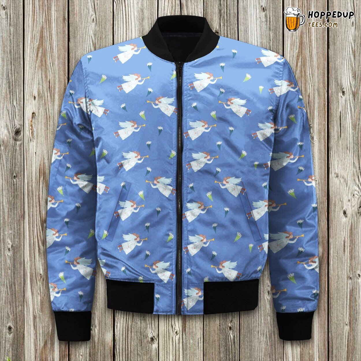 Angel Flying Music Bomber Jacket