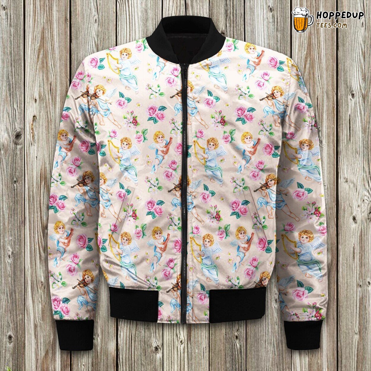 Angel Little Rose Bomber Jacket