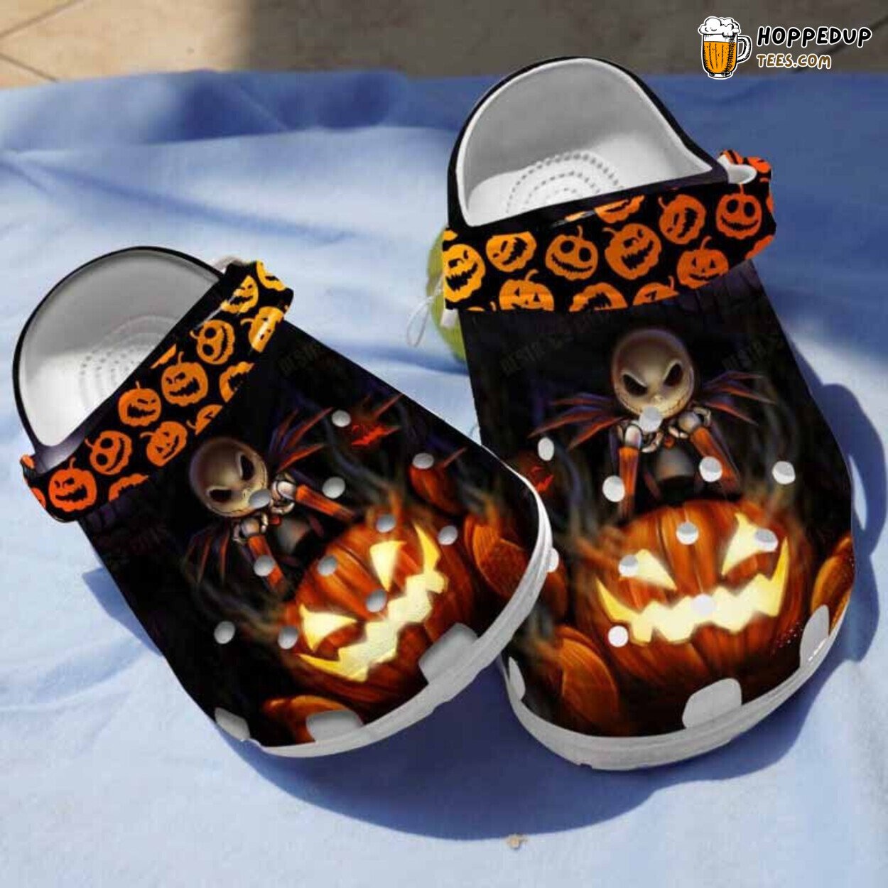 Angry Pumpkin Halloween Gift Friends Comfortable Unique Design Clogs