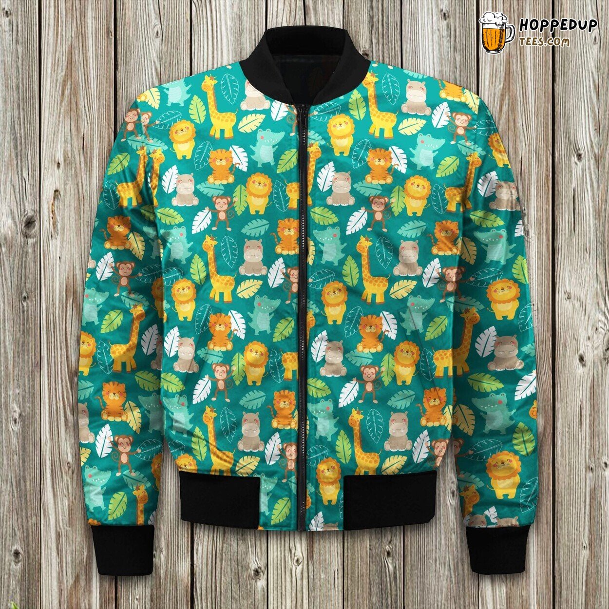 Animal Chibi Wildlife Bomber Jacket