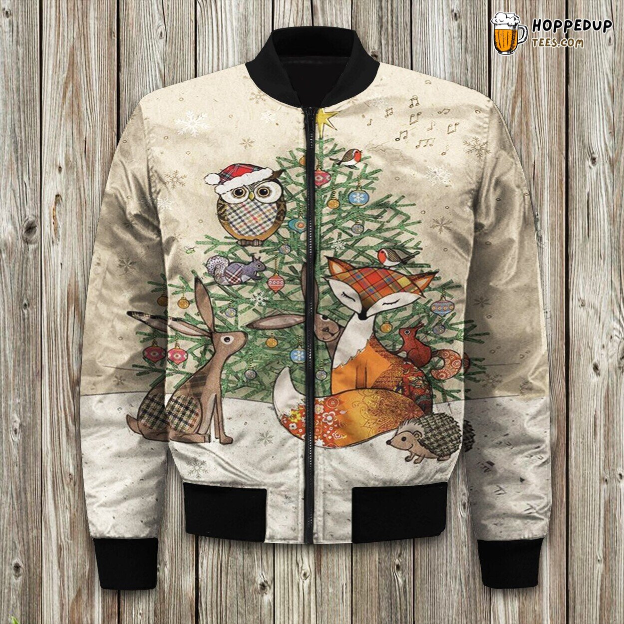 Animal Christmas Bomber Jacket