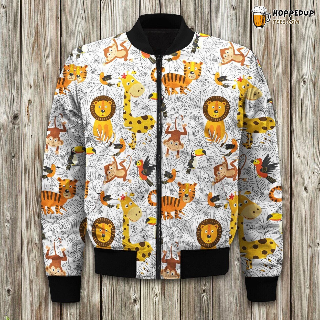 Animal Happy Jungle Bomber Jacket