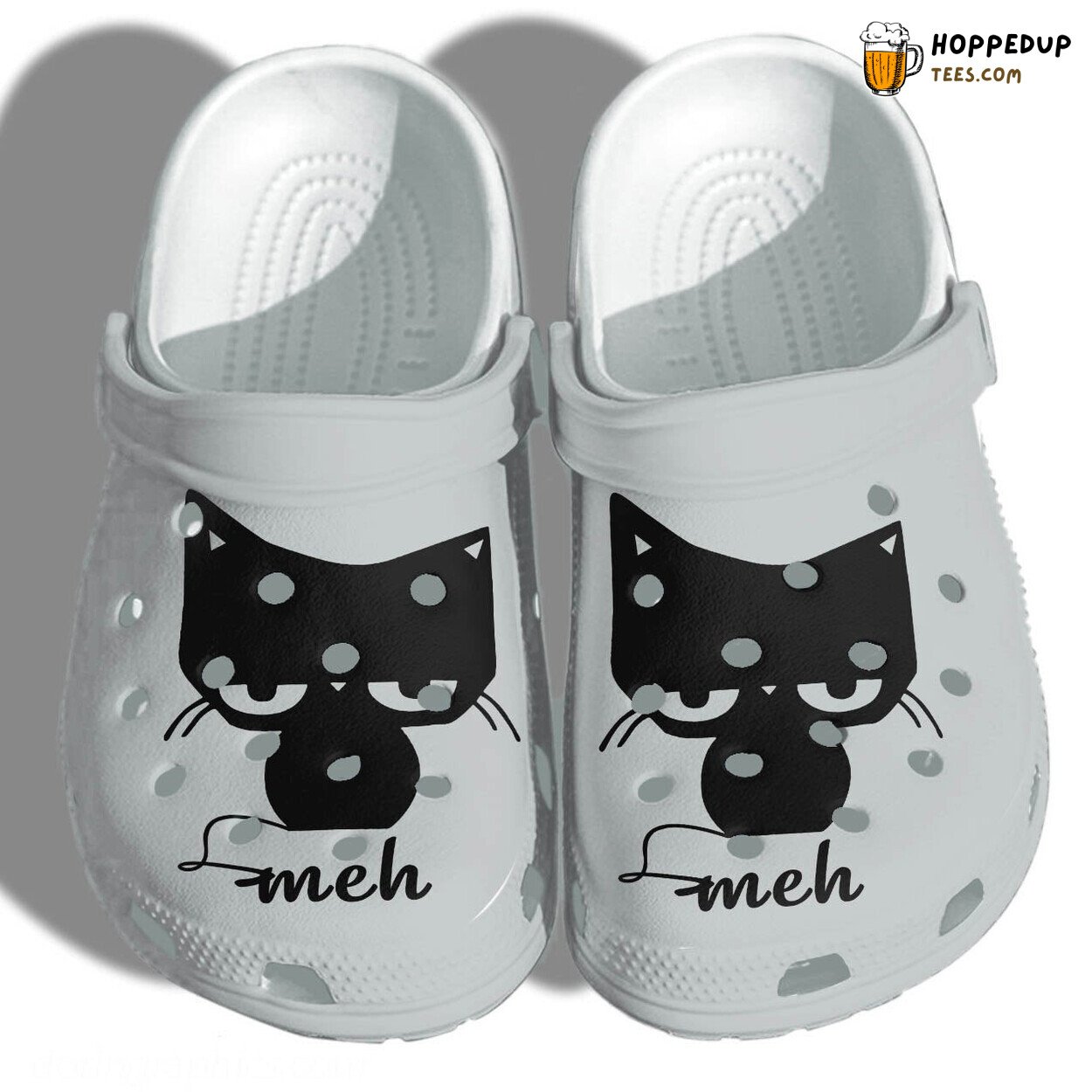 Anime Black Cat Meh Funny Outdoor Comfortable Unique Design Clogs