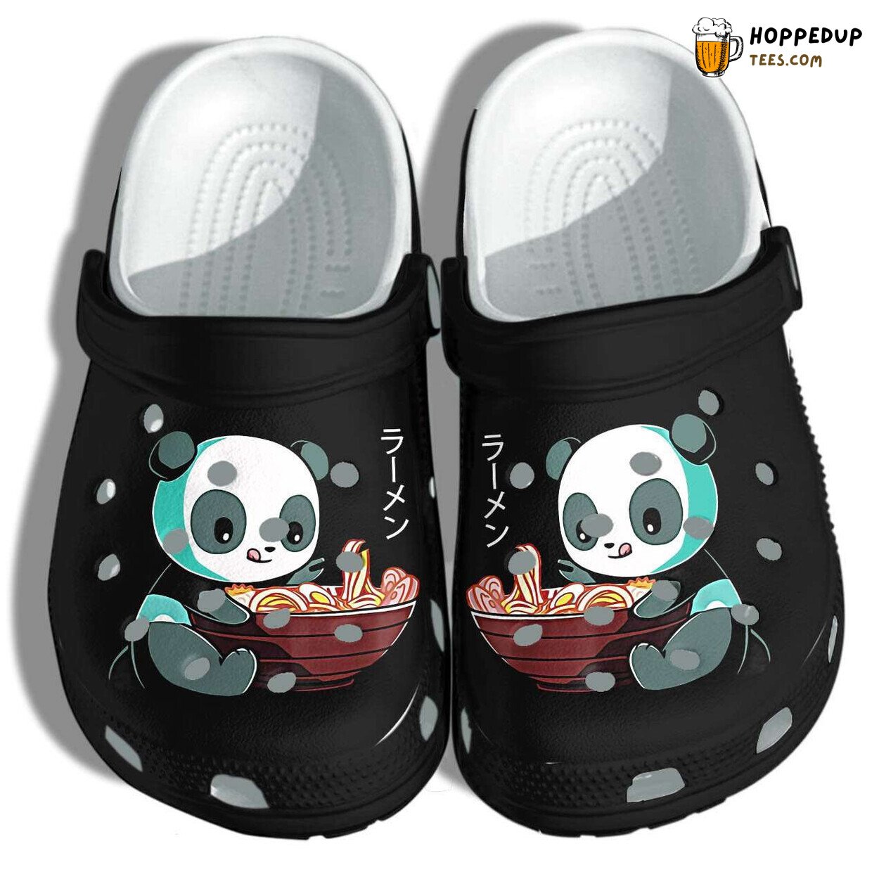 Anime Panda Noodle Japan Themed Love Panda Clog Shoes