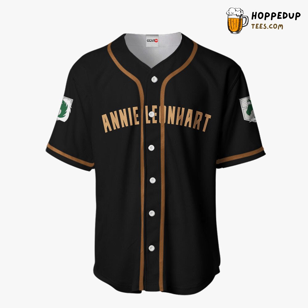 Annie Leonhart Distinctive Anime Design Unique Baseball Jersey Collection
