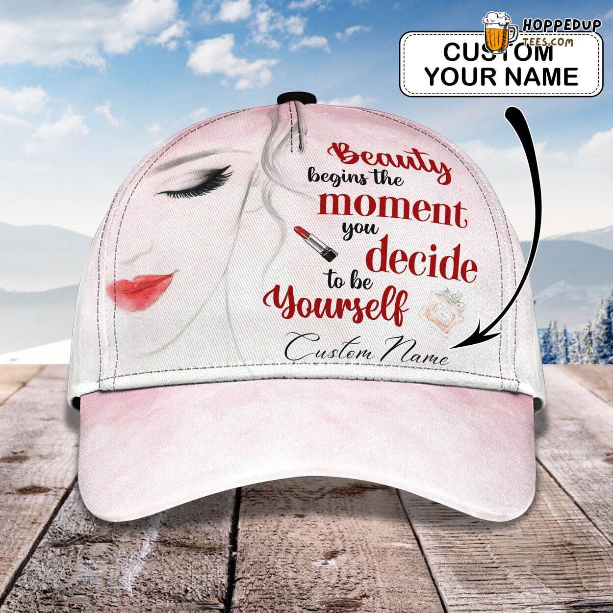 Another Makeup Beauty 3D Classic Cap Personalized Unique Name Trend