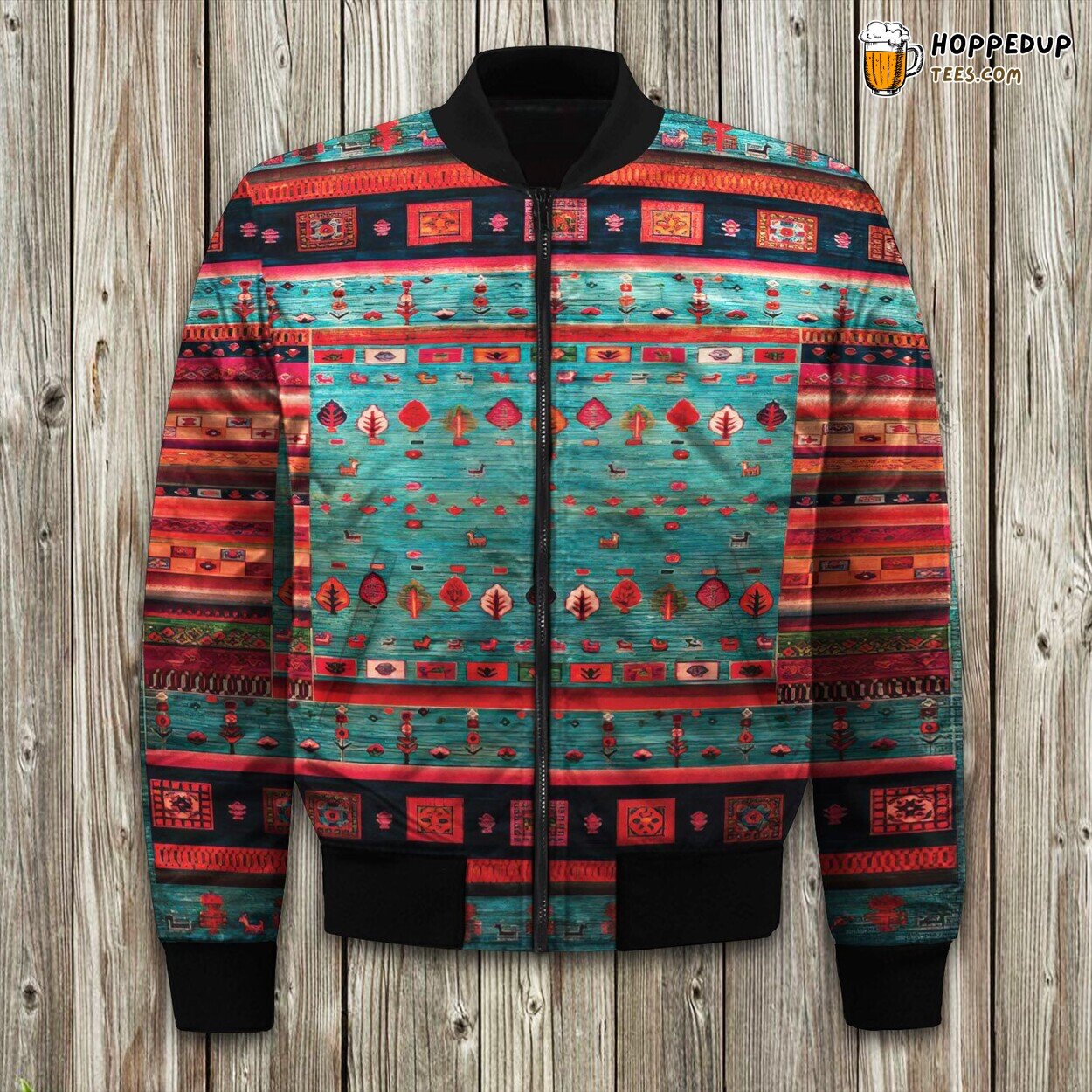 Anthropologie Ortiental Traditional Moroccan Style Artwork Bedding Bomber Jacket