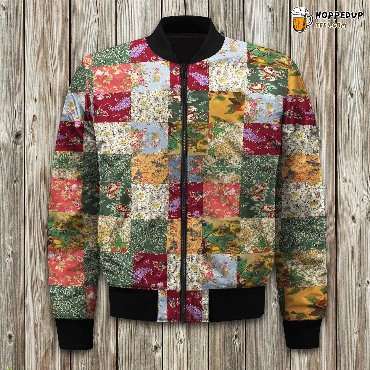 Antique Chic Design Winter Bomber Jacket Vintage Inspired Elegance