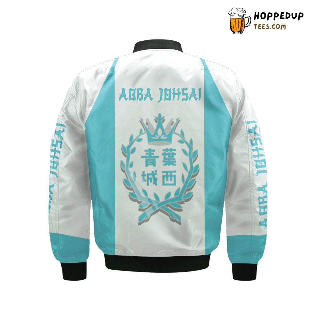 Aoba Johsai High Themed Bomber Jacket Haikyuu Exclusive Limited Look