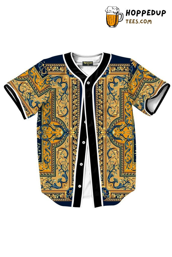 Arc Bottom Unique Design 3D Printed Baseball Jersey Fashion Edge