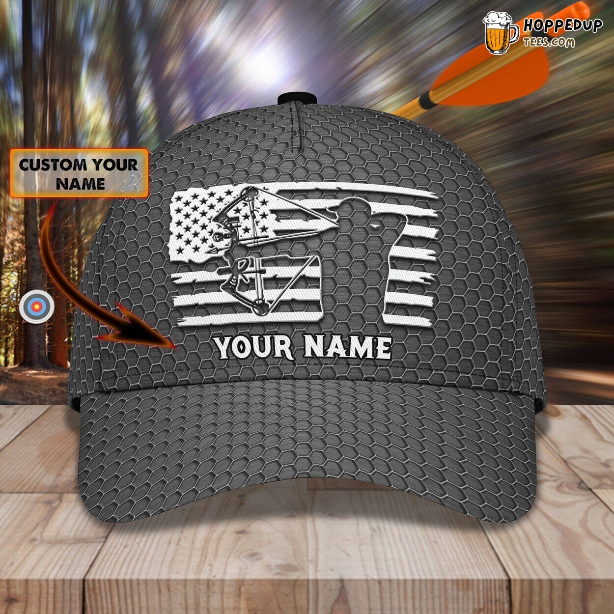 Archery Classic 3D Cap Personalized Name Unique Premium Design Series
