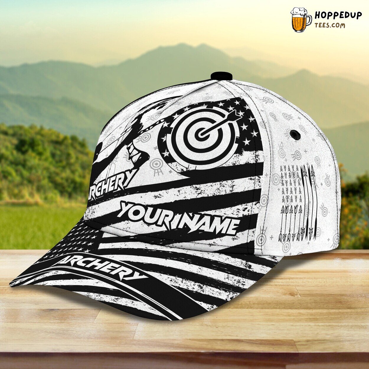 Archery Classic 3D Cap Personalized Name Unique Premium Edition Design
