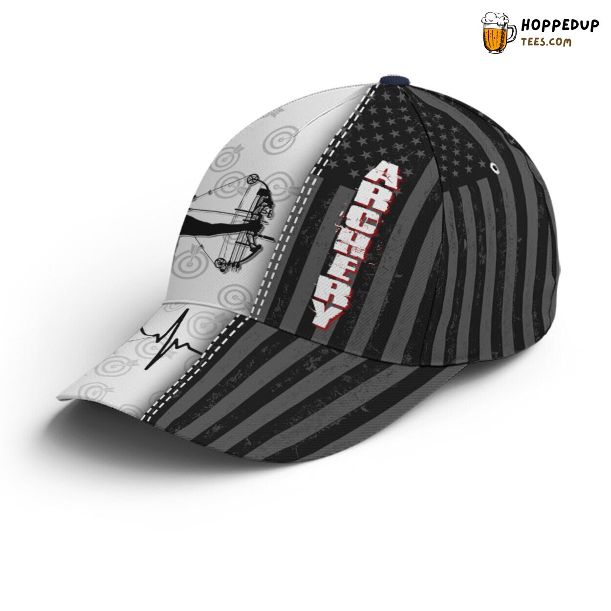 Archery Enthusiasts Flag Pattern Unique Statement Design Baseball Cap