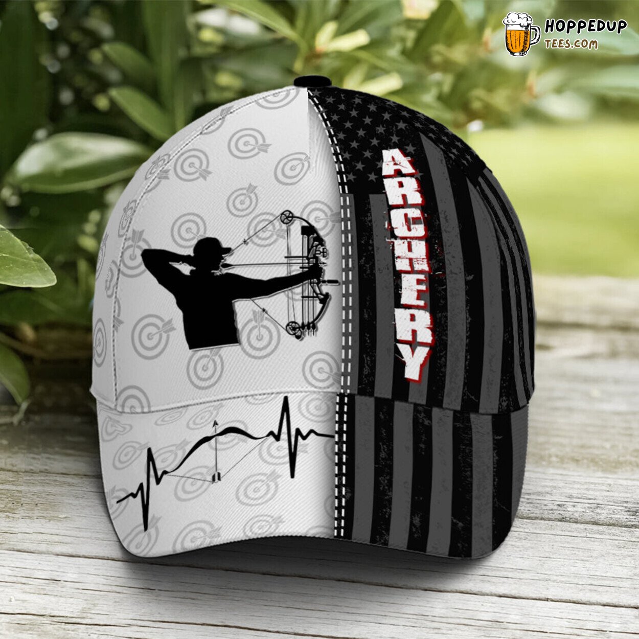 Archery Enthusiasts Flag Pattern Unique Statement Design Baseball Cap