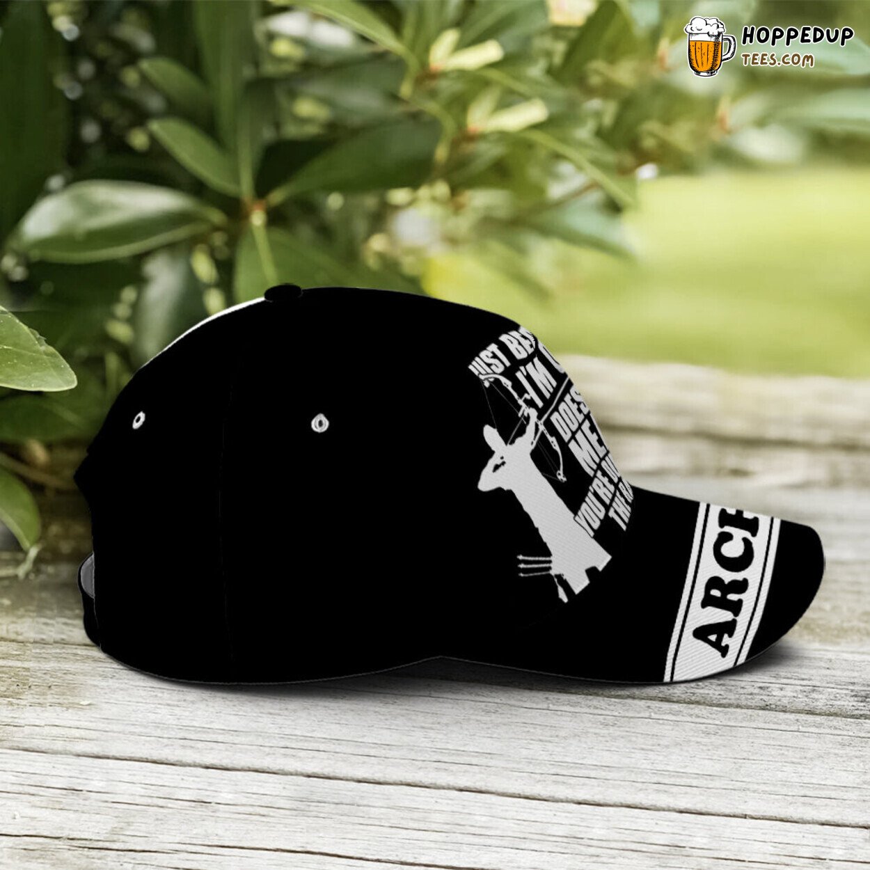 Archery Enthusiasts Twotone Vector Art Unique Baseball Cap Design
