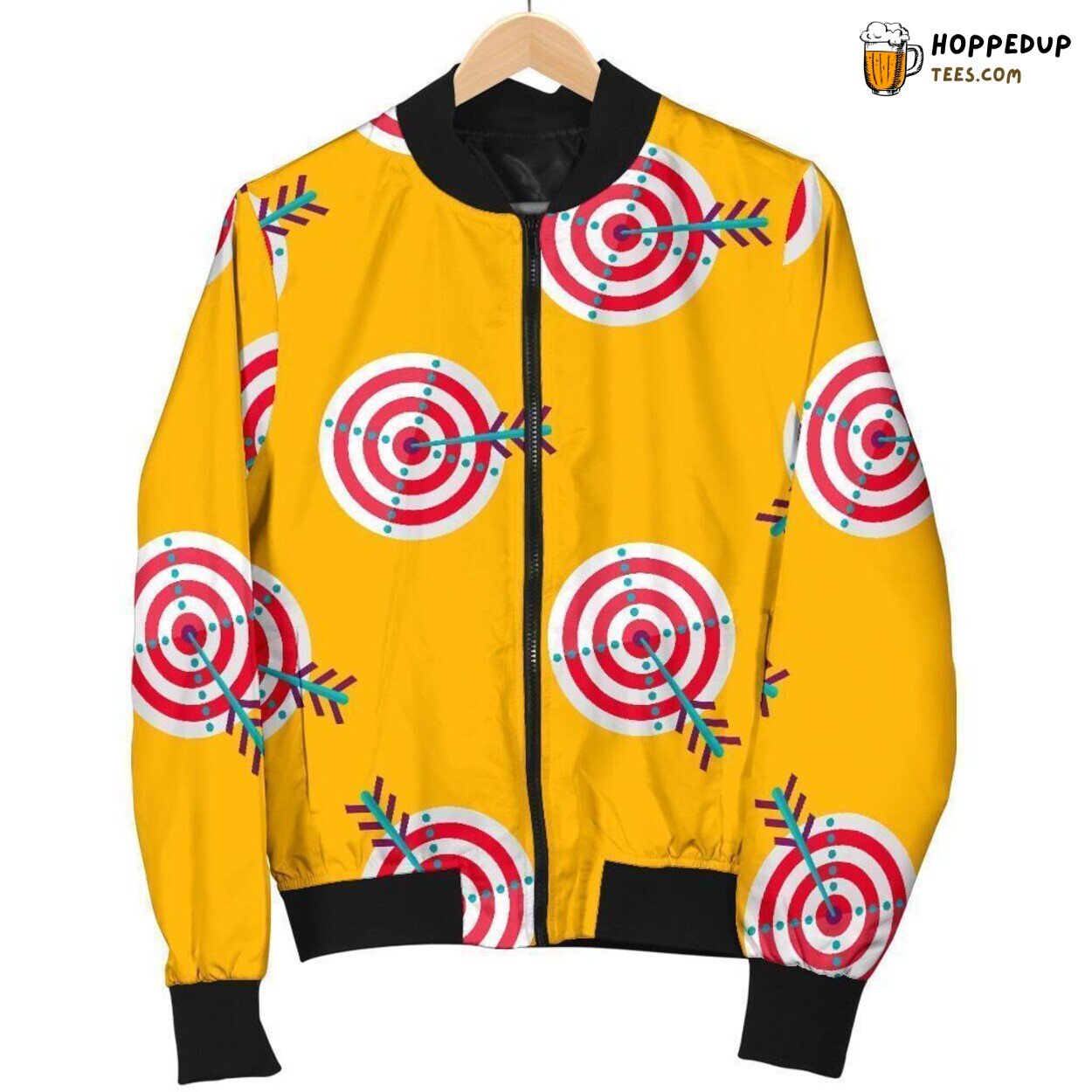 Archery Targets Pattern Print Men’s Unique Bomber Jacket Archery Targets Pattern Print Men’s Unique Bomber Jacket