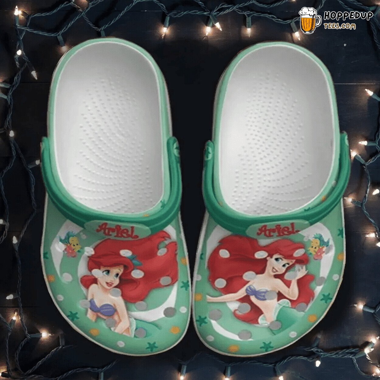 Ariel The Little Mermaid Inspired Comfortable Rubber Clog Shoes Design