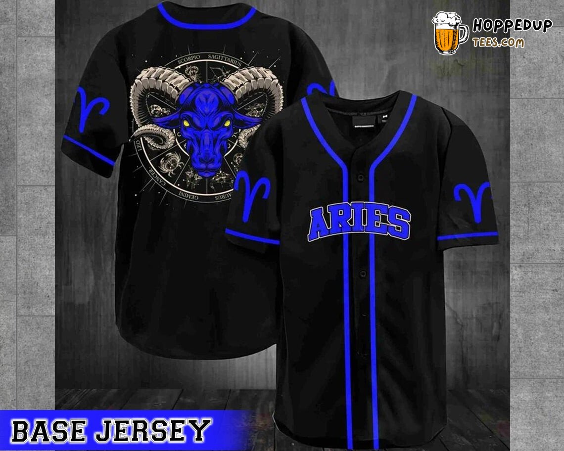 Aries Zodiac Baseball Tee Jersey Shirts 3D QT302515Td