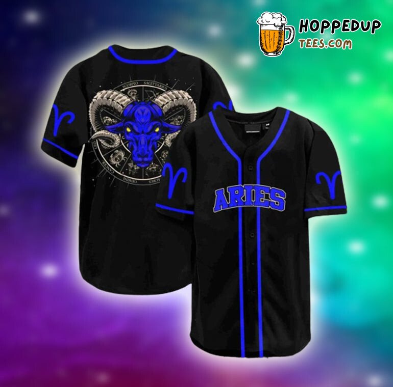 Aries Zodiac Baseball Tee Jersey Shirts 3D QT302515Td