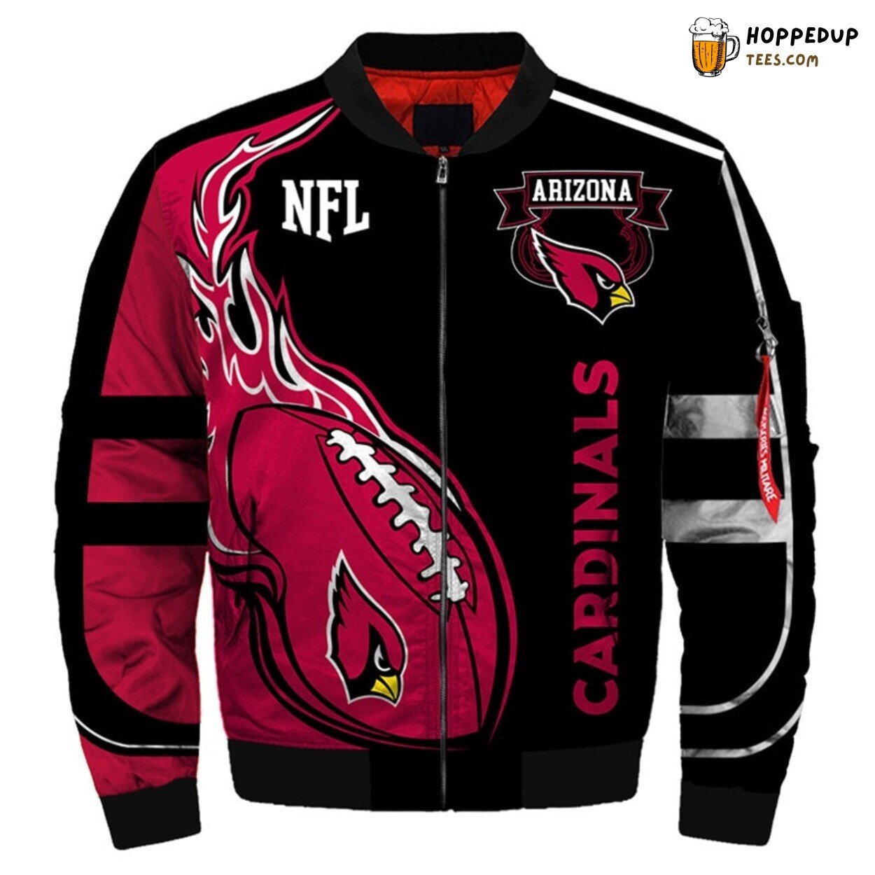 Arizona Cardinals Chic Winter Bomber Jacket Exceptional Men Gift