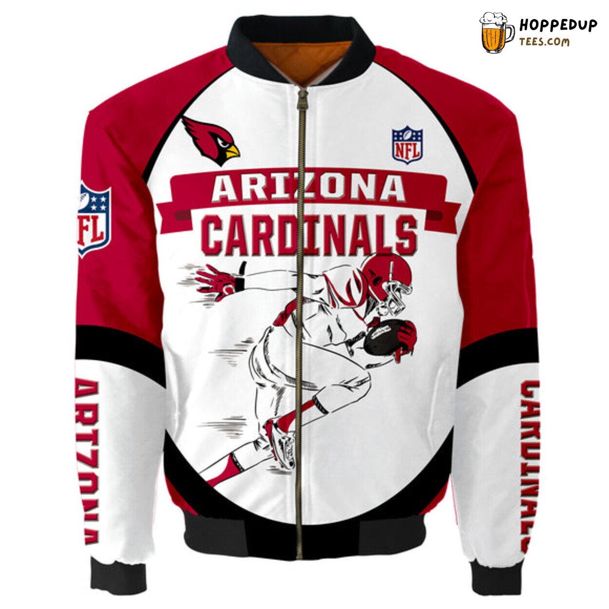 Arizona Cardinals Graphic Player Bomber Jacket Football Gift