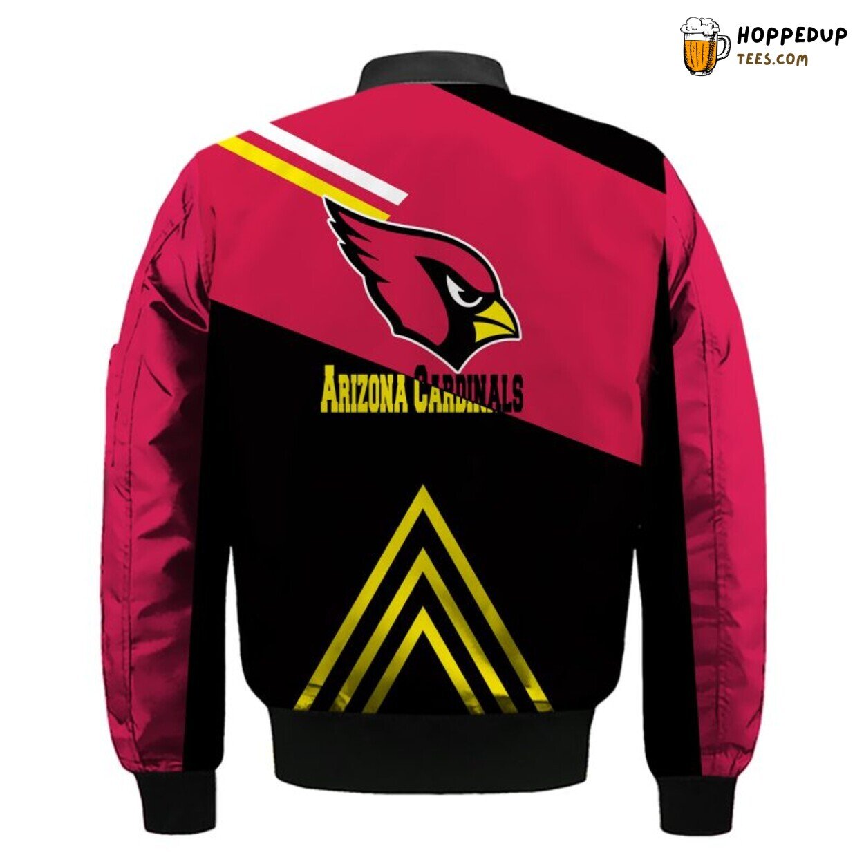 Arizona Cardinals NFL Bomber Jacket Red Yellow Unique Theme