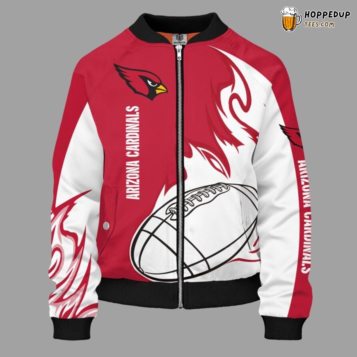 Arizona Cardinals NFL Classic Red Bomber Jacket Signature Look Arizona Cardinals NFL Classic Red Bomber Jacket Signature Look
