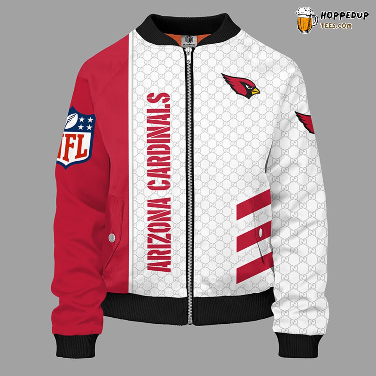 Arizona Cardinals NFL Red Bomber Jacket Fan Passionate Supporter Arizona Cardinals NFL Red Bomber Jacket Fan Passionate Supporter