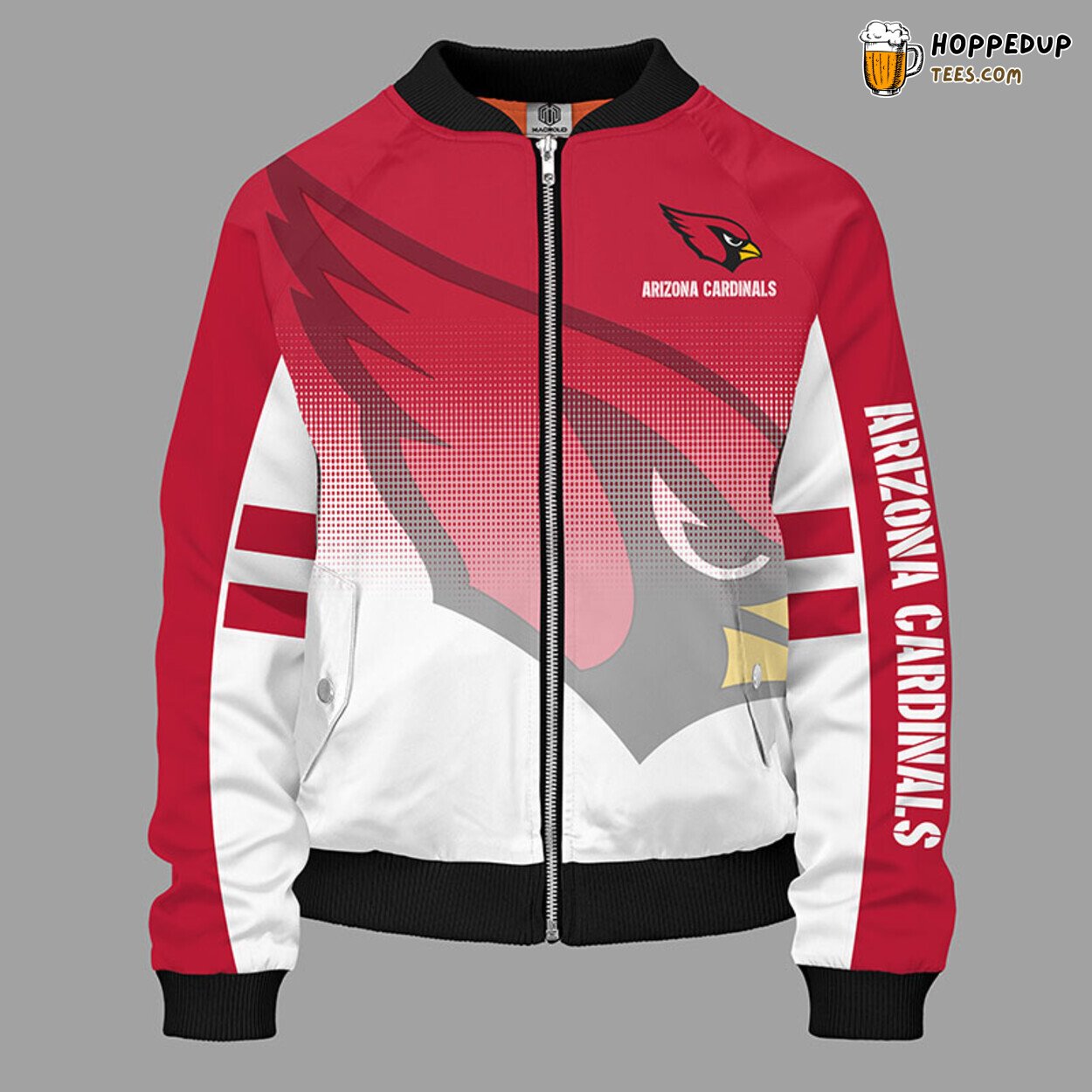 Arizona Cardinals NFL Red Unisex Bomber Jacket Passionate Look Arizona Cardinals NFL Red Unisex Bomber Jacket Passionate Look