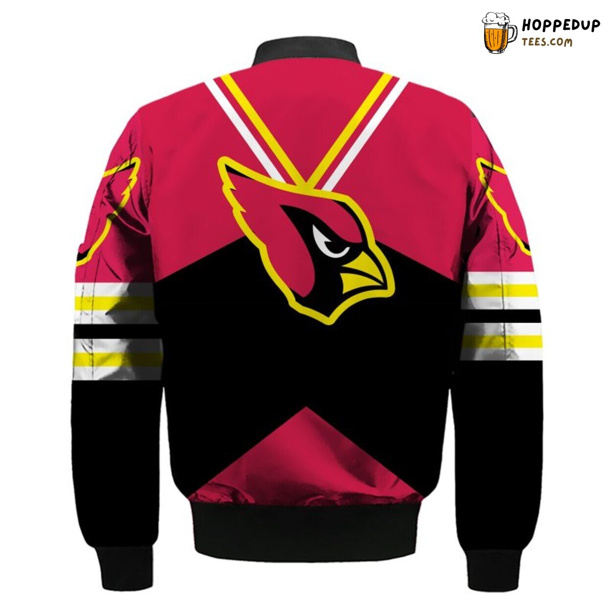 Arizona Cardinals NFL Red Yellow Bomber Jacket Fan Passion Design