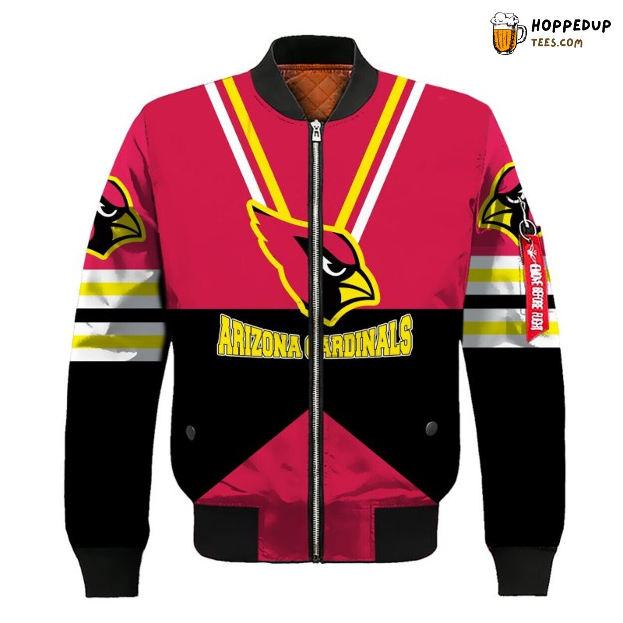 Arizona Cardinals NFL Red Yellow Bomber Jacket Fan Passion Design Arizona Cardinals NFL Red Yellow Bomber Jacket Fan Passion Design