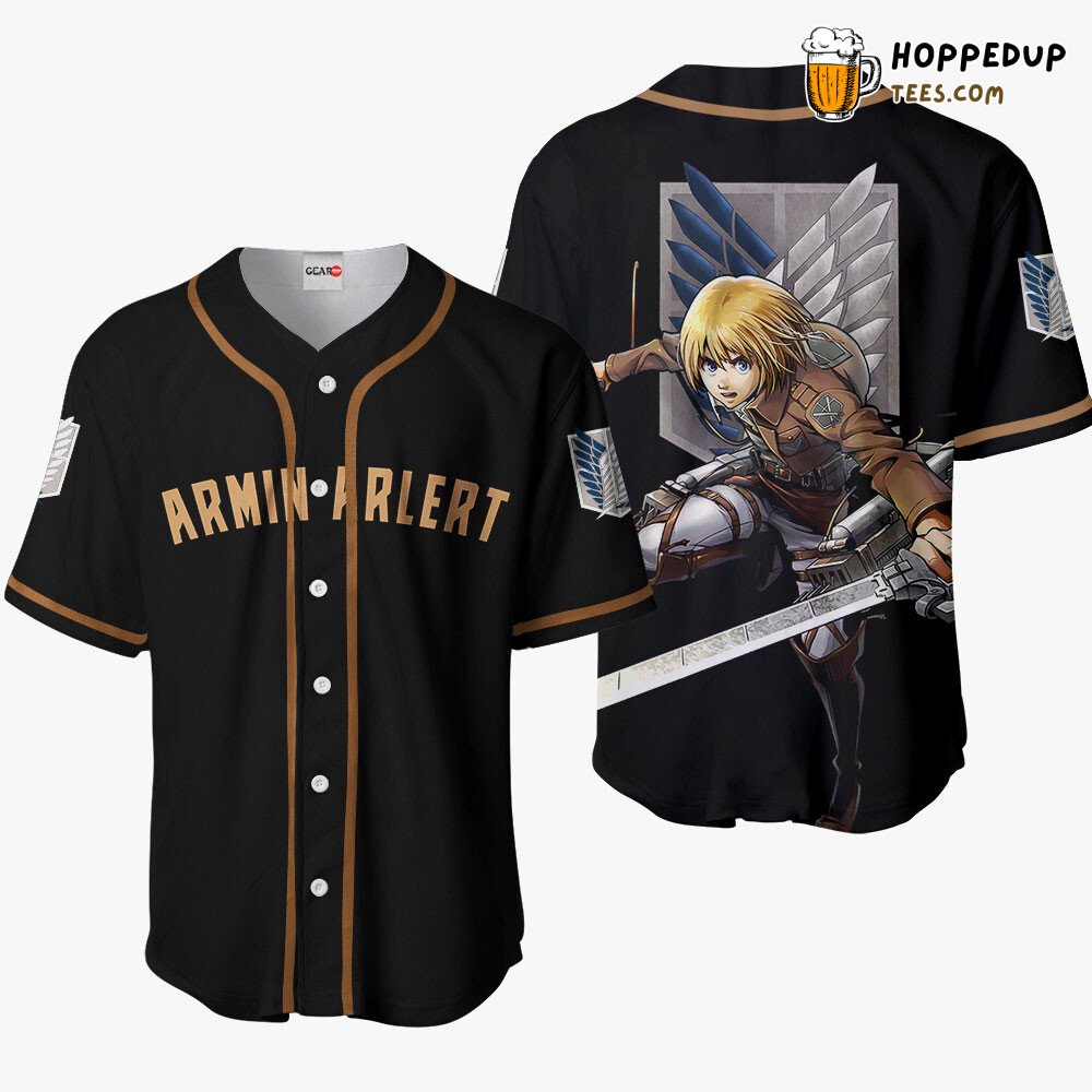 Armin Arlert Unique Distinctive Anime Baseball Jersey Collection Design Armin Arlert Unique Distinctive Anime Baseball Jersey Collection Design