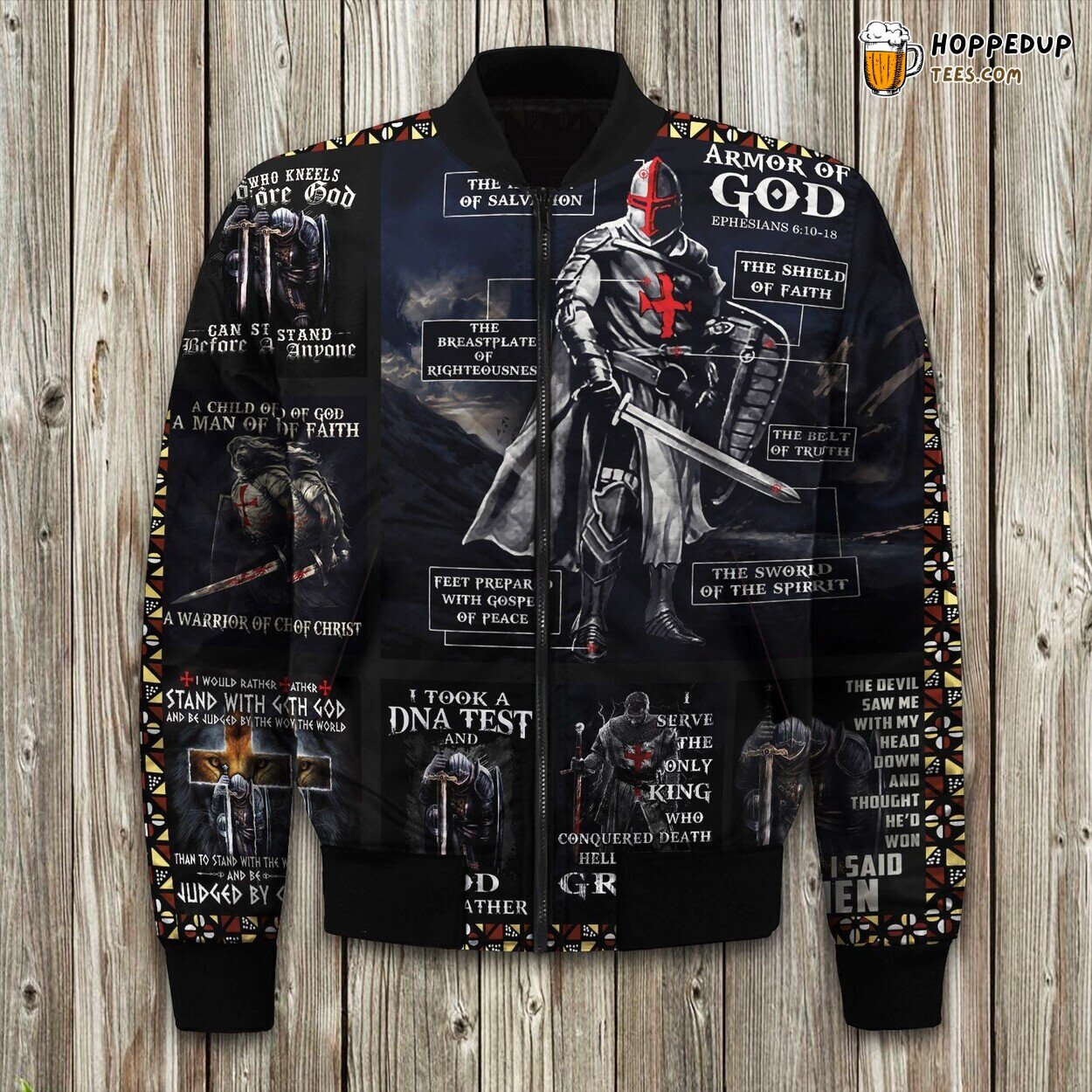 Armor Of God Knight Templar Bomber Jacket