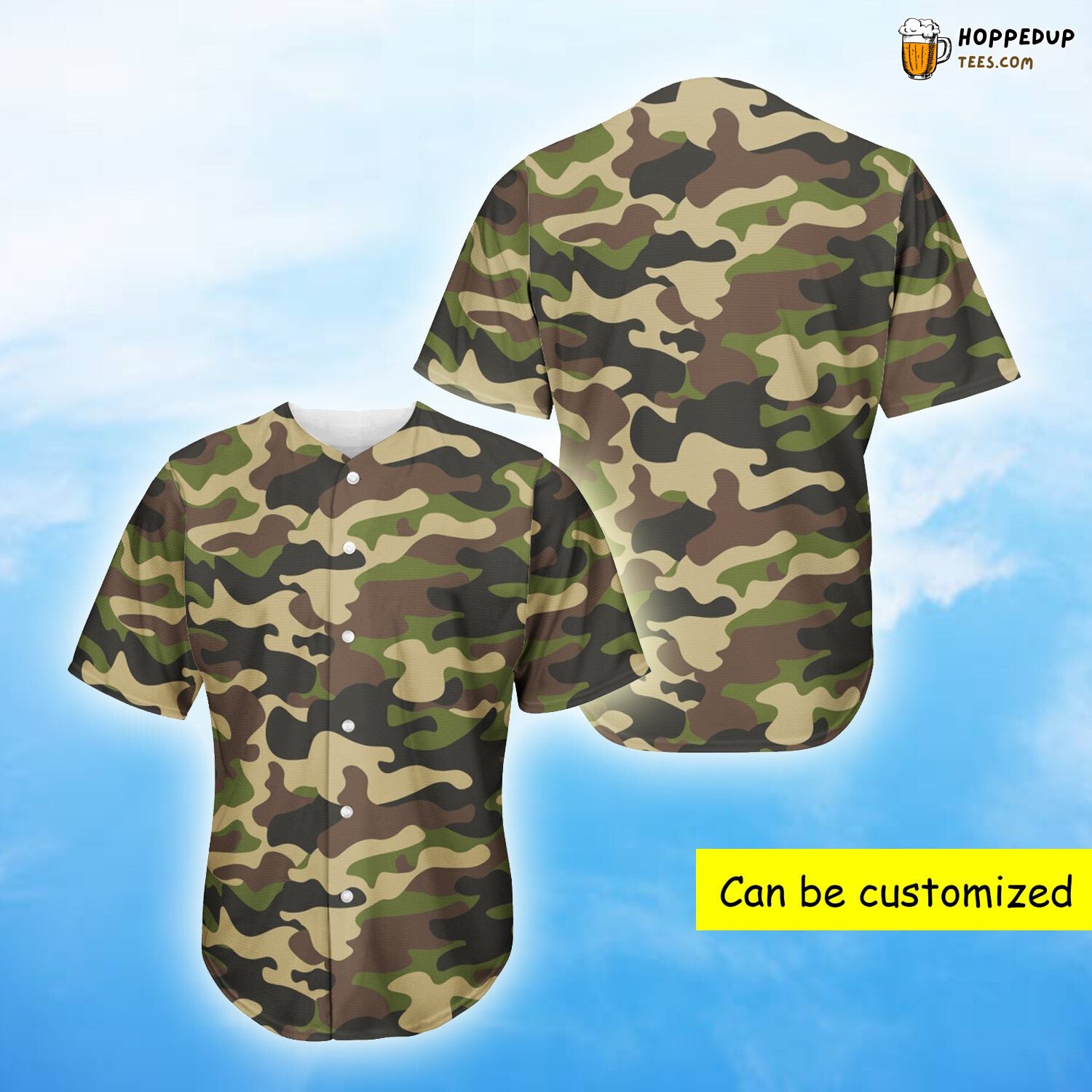 Army Green Camouflage Baseball Tee Jersey Shirts 3D Army Green Camouflage Baseball Tee Jersey Shirts 3D